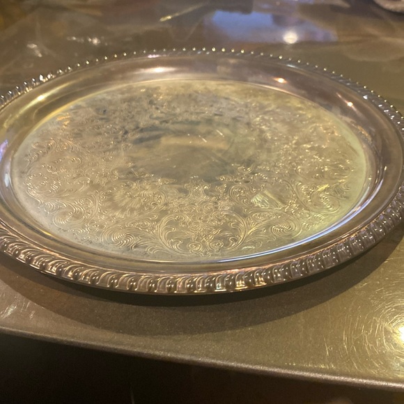 Vintage Wm. Roger’s Silver Serving Plate - Picture 1 of 5